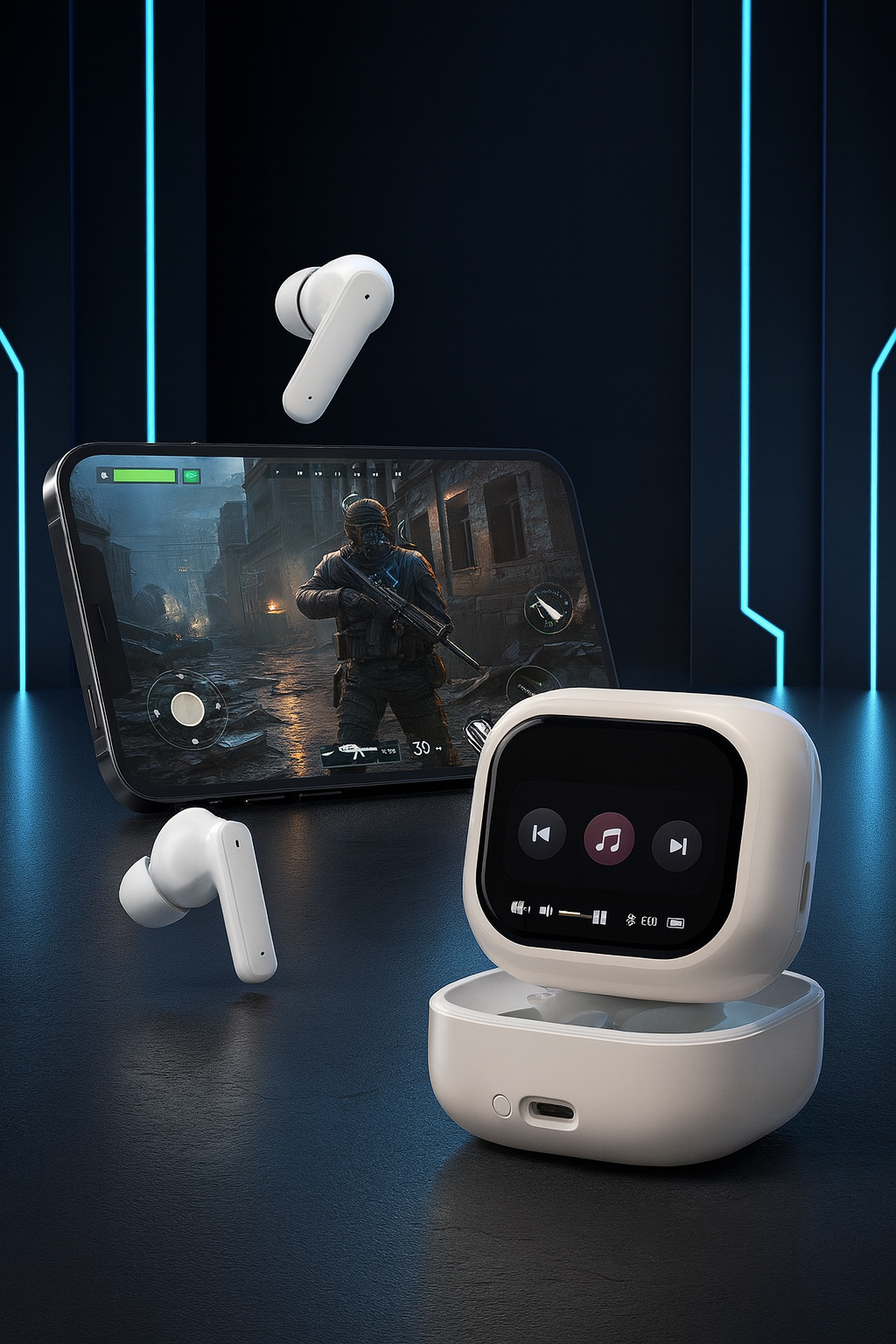 Audifonos Galaxy Live Beam 4 ™ EL sonido evoluciona con Pantalla Touch + Envio Gratis