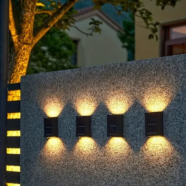 ZolarLux ®| Lámpara solar de pared LED x2 unidades