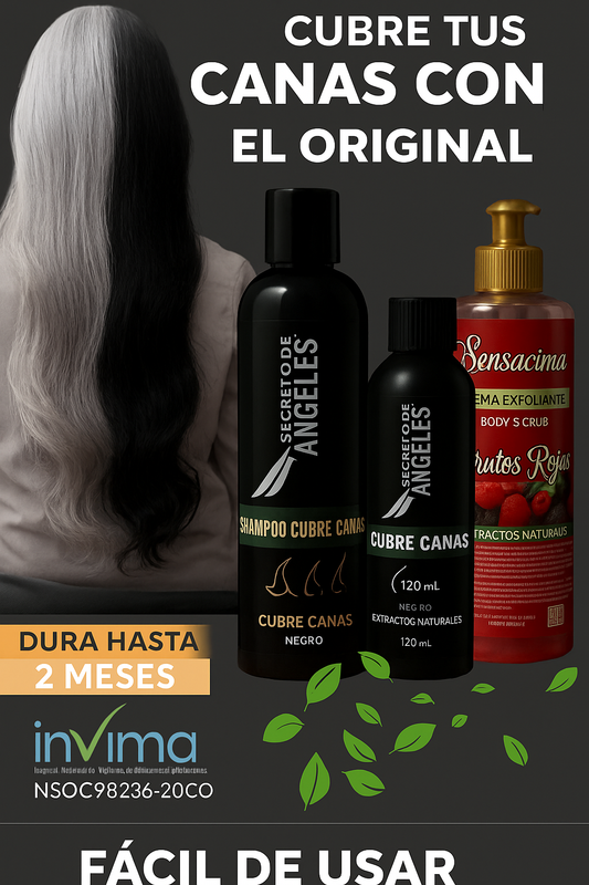 COMBO CUBRE CANAS | SECRETO DE ANGELES ™ + OBSEQUIO