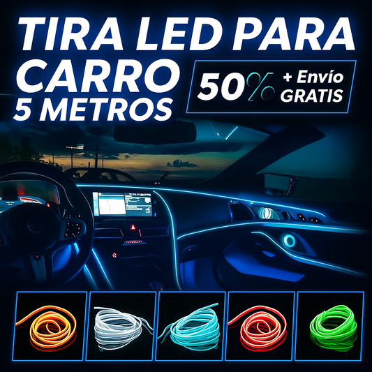 Tira Led Moderna Para Carro USB ®  + Envio Gratis