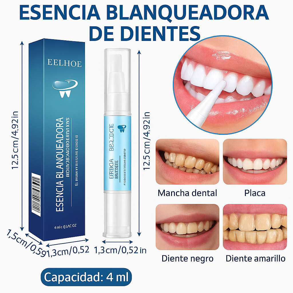 SmilePen Pro™ –  Blanquea tus dientes con tecnología profesional, desde casa 🦷✨+ Envio Gratis
