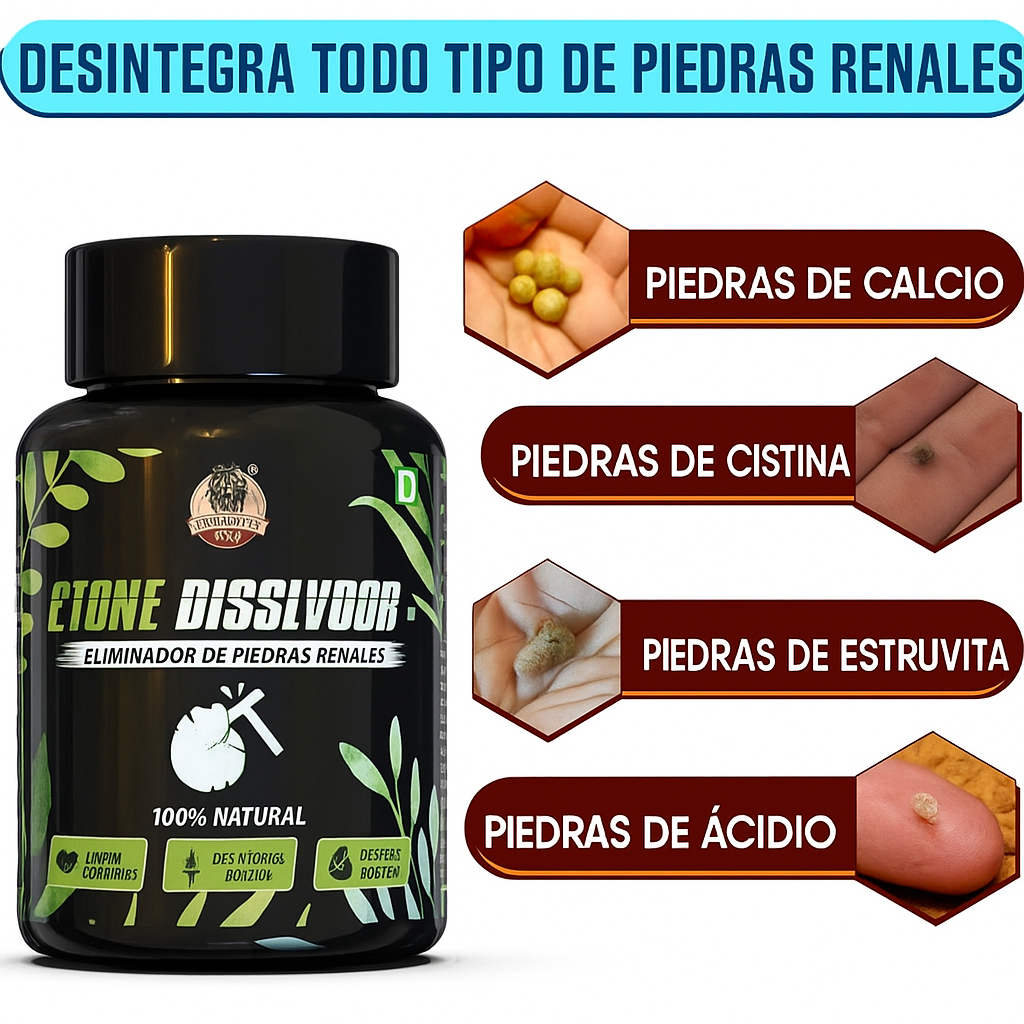 Stone Dissolver ™| SUPLEMENTO RENAL + Envío Gratis