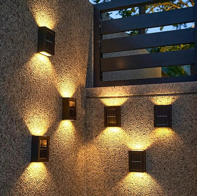 ZolarLux ®| Lámpara solar de pared LED x2 unidades