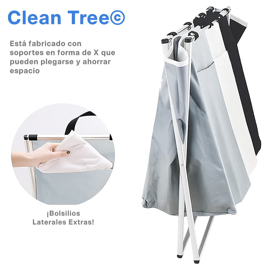 Separador de ropa sucia 3 en 1 | CLEAN TREE ™
