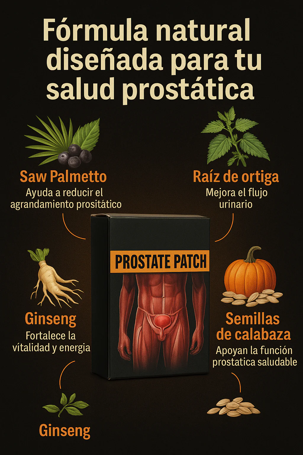 Parches naturales para la próstata Prostate Patch™ + Envio Gratis