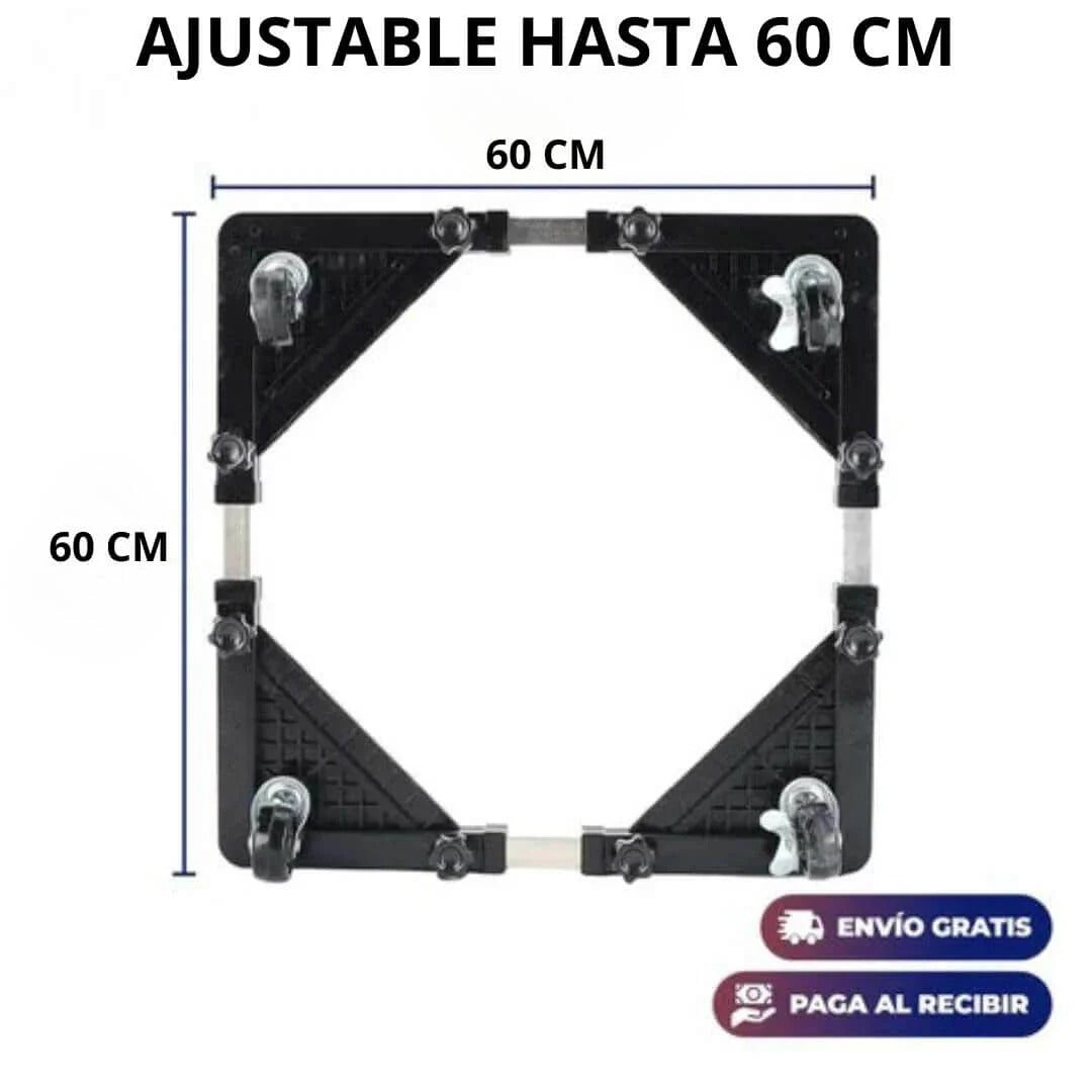 Base Móvil ZITEND ™ | Para Lavadora y Refrigerador con Soporte Retráctil