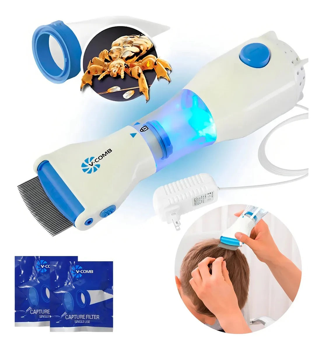 Peine Aspirador Eléctrico Quita Piojos ™ + Envio Gratis
