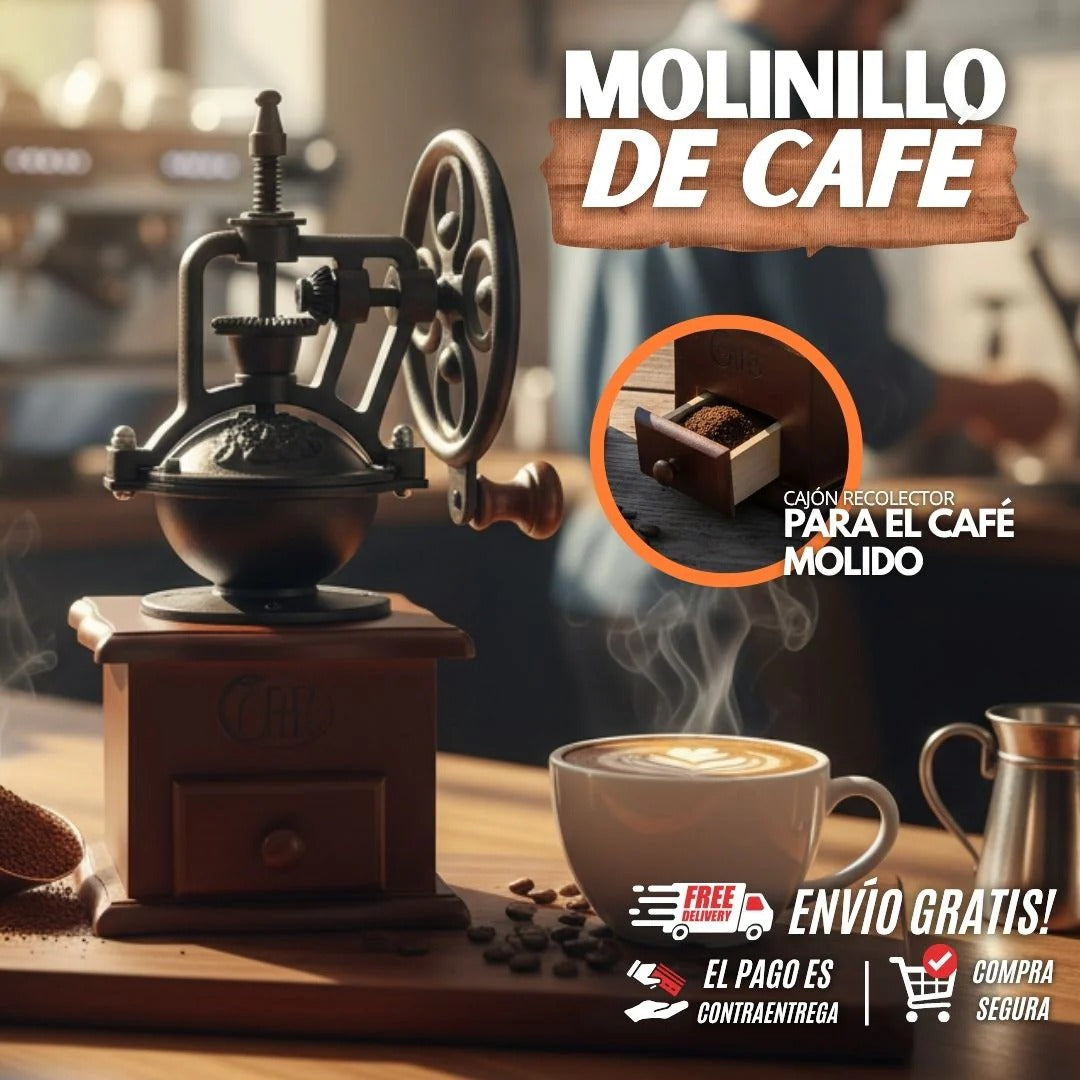Molinillo de Café Clásico Manual Juan Valdez ®️ + Envio Gratis