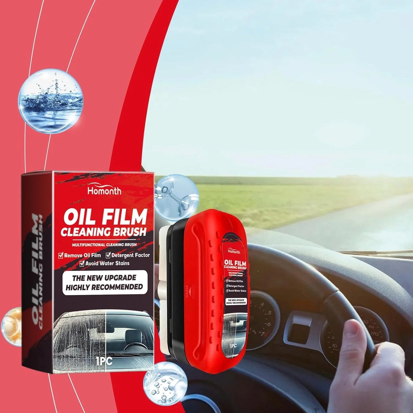 Limpiavidrios  OIL FILM ™  Hidrofóbico para Auto - Visibilidad sin manchas