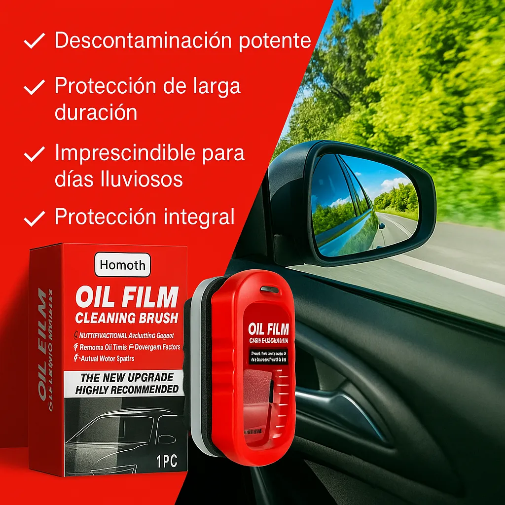 Limpiavidrios  OIL FILM ™  Hidrofóbico para Auto - Visibilidad sin manchas