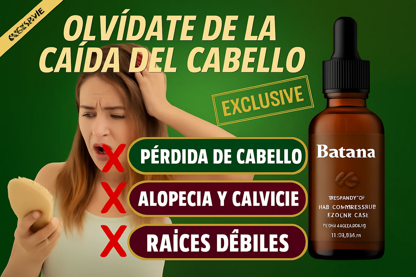 ACEITE DE BATANA OIL™ ⭐⭐⭐⭐⭐El Secreto Ancestral para Prevenir la Caída del Cabello y Estimular el Crecimiento